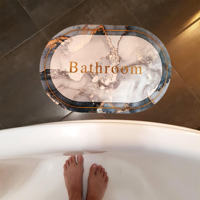 Вологопоглинаючий килимок мрамор "Bathroom" 40*60CM*3MM (D) SW-00001569