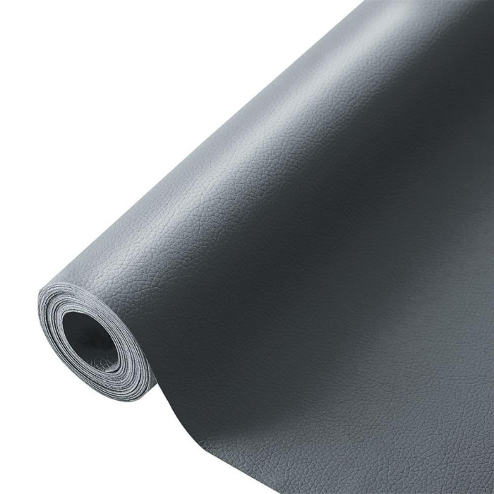 Самоклеюча екошкіра в рулоні Sticker Wall 1.37*3m*0.5mm DEEP GREY (D) SW-00001340