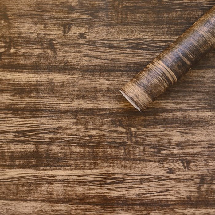 Самоклеюча плівка темно-коричневе дерево 0,45 х10м