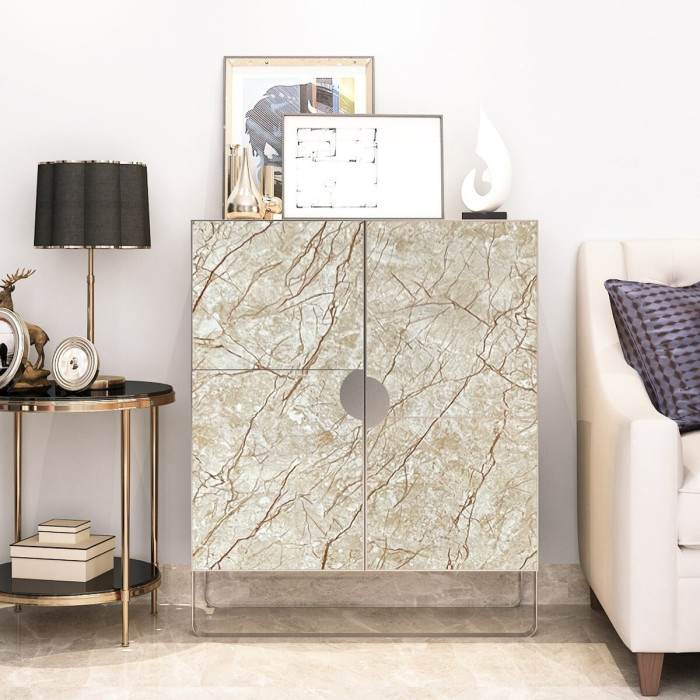 Самоклеюча плівка Sticker Wall SW-00001277 Бежевий класичний мармур класичний 0,45х10мх0,07мм