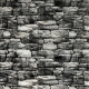 Декоративна 3D панель самоклейка Sticker Wall під чорний камінь Катеринославський 700x770x5мм