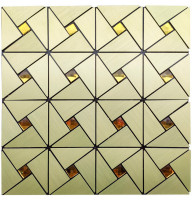 Самоклеюча панель під алюміній Sticker Wall SW-00001172 30*30см*3мм Зелений