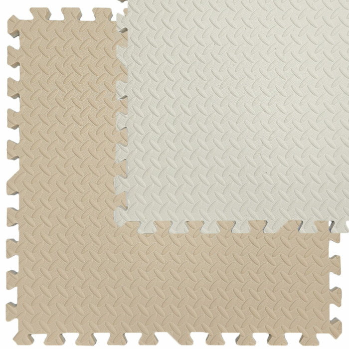 Покриття для підлоги WHITE+BEIGE 60*60cm*2cm (D) SW-00001846