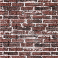 Декоративна 3D панель самоклейка під цеглу червона Катеринославська 700x770x5мм (043)