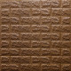 Декоративна 3D панель Sticker Wall самоклейка під цеглу Коричнева 700x770x7мм (020-7)