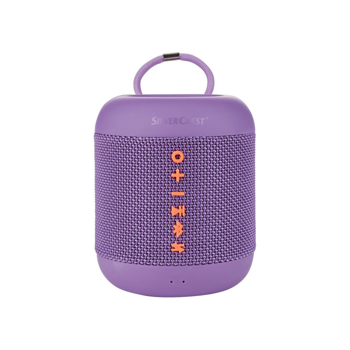 Портативна Bluetooth колонка Silver Crest 5W 20ч IPX7 Бузковий