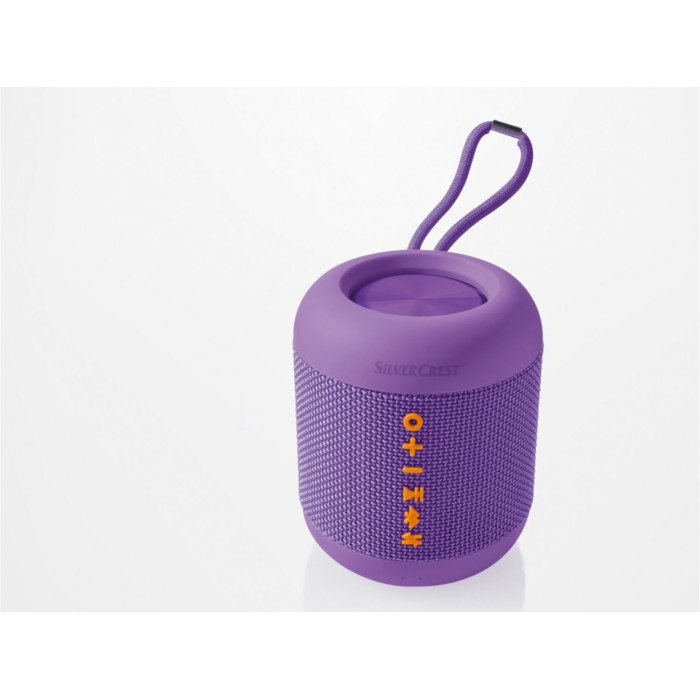 Портативна Bluetooth колонка Silver Crest 5W 20ч IPX7 Бузковий