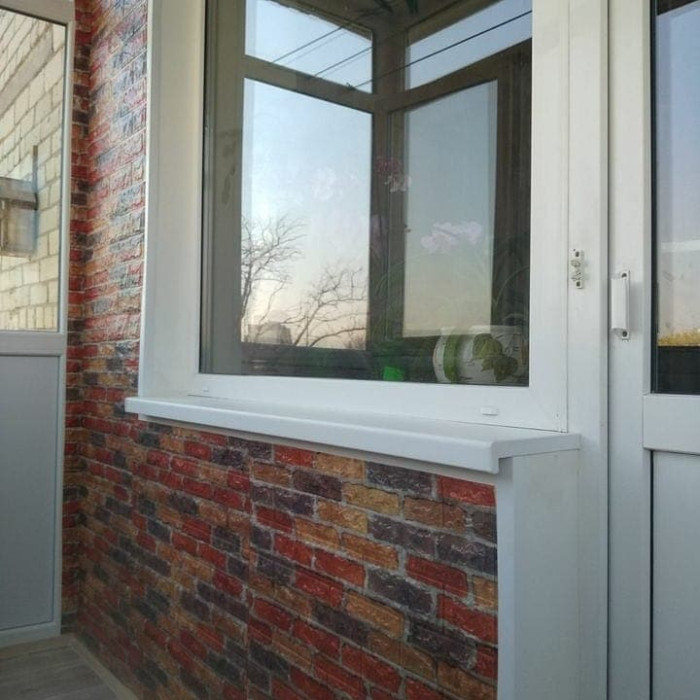 Самоклеючі панелі 3D Loft звукоізоляційні 700x770x5 мм бежево-червона катеринославська цегла