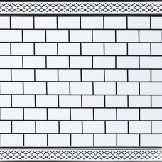 Самоклеюча вінілова плитка Sticker Wall плитка біла 600х600х1.5мм глянець (ціна за 1 смугу)