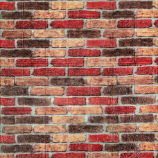 Декоративна 3D панель Sticker Wall під Бежево-коричнева цегла Катеринославська самоклейка 700x770x3мм