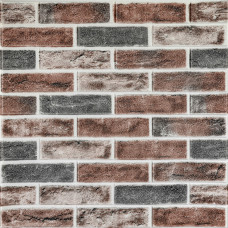 Самоклеюча 3D панель Sticker Wall під Цегла клінкер Помаранчева 700x700x6мм