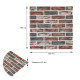 Самоклеюча 3D панель Sticker Wall під Цегла клінкер Помаранчева 700x700x6мм