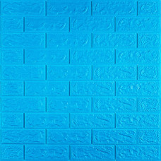 Самоклеючі панелі 3D Sticker Wall звукоізоляційні 700x770x5 мм, синя цегла