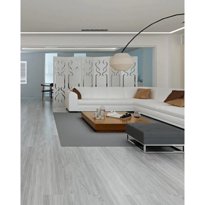 Вінілова плитка самоклеюча 3D Loft сіре дерево 15.24х91.44х0.15 см (ціна за 1 смугу)