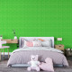 Самоклеючі панелі 3D Sticker Wall звукоізоляційні 700x770x5 мм, зелена цегла