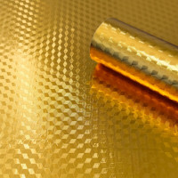 Самоклеюча плівка Sticker Wall 3д куби золото 0.40х10м
