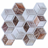 Декоративна плитка ПВХ на самоклейці 3D куби Sticker Wall 300х300х5мм (ціна за 1 шт.)